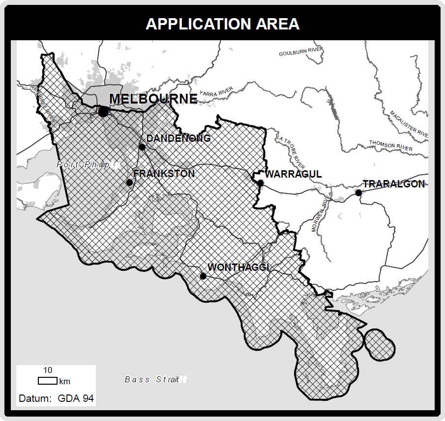 Registered Aboriginal Party application from Yaluk-Ut Weelam Elders Council Aboriginal Corporation. The areas include Dandenong, Frankston and Wonthaggi, and surrounding areas