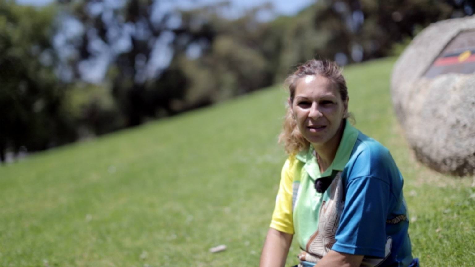 Nicole Cassar in the documentary Returning our Ancestors Nicole Cassar in the documentary Returning our Ancestors