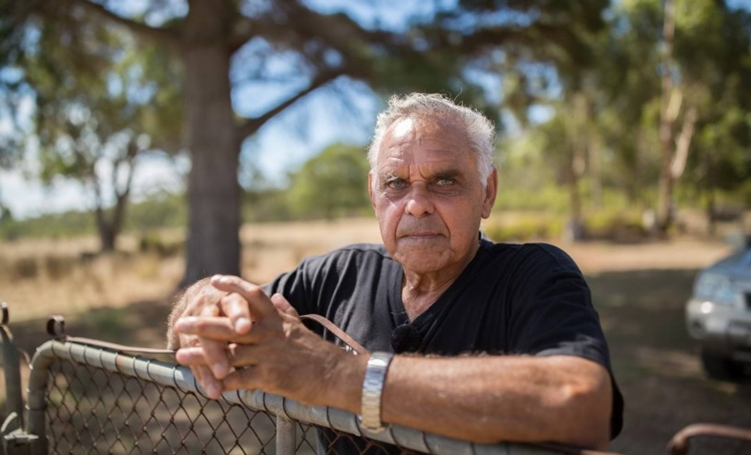 Uncle Jim Berg in the documentary Returning our Ancestors Uncle Jim Berg in the documentary Returning our Ancestors